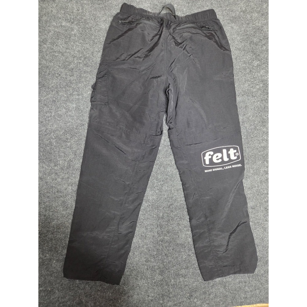 Felt Outside Wear Mens Black Nylon Cargo Techwear Pants Medium More Signal Logo
